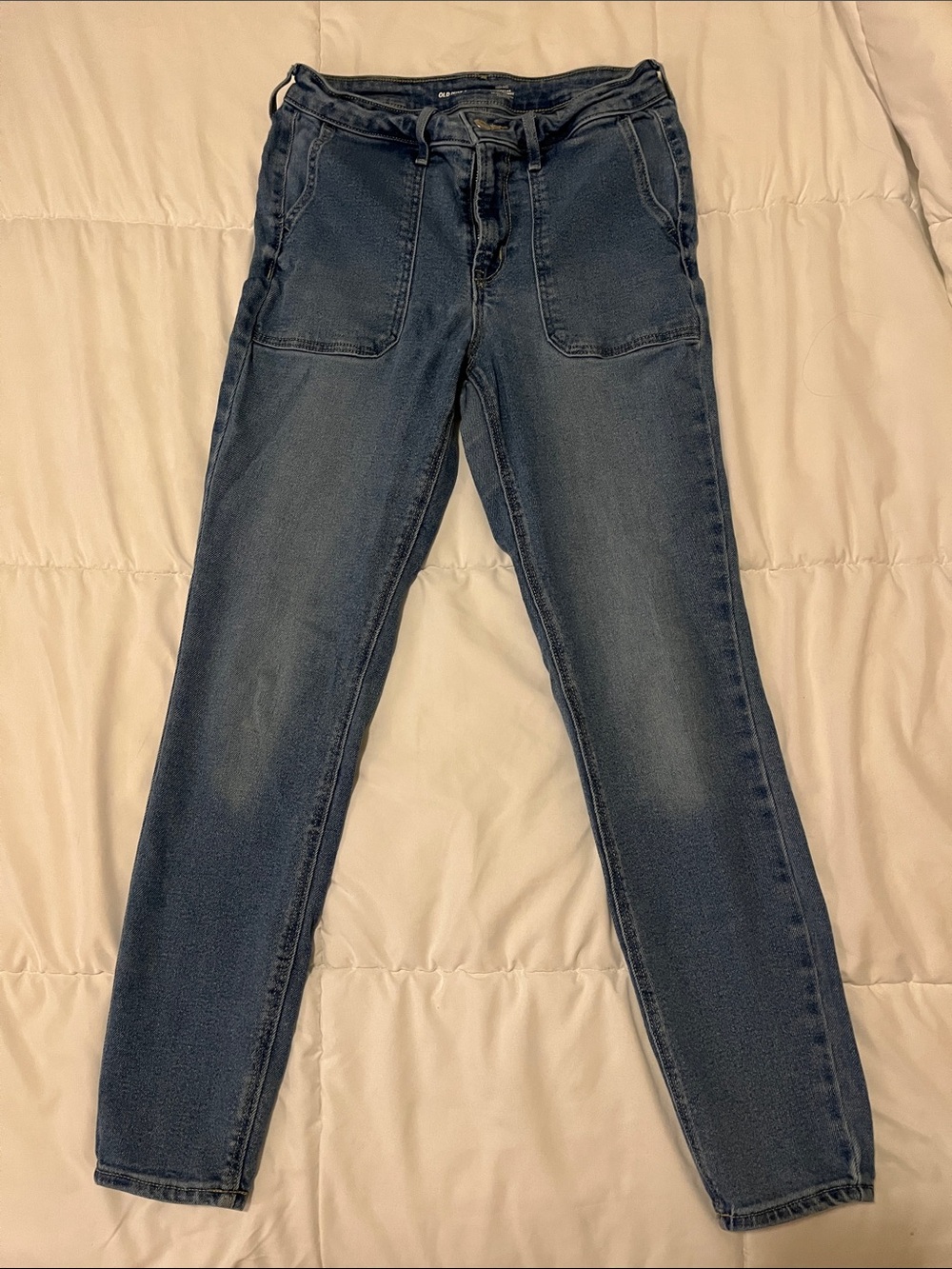Old Navy Women's Blue Rockstar Super Skinny Jeans
